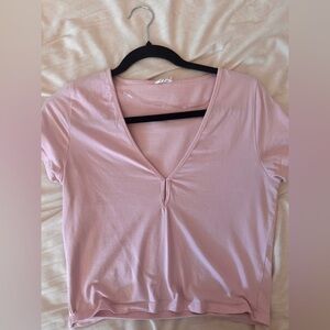Cotton On Pink Key Hole Tshirt